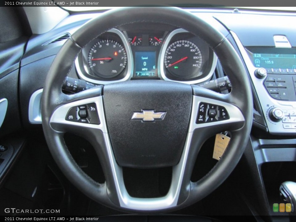 Jet Black Interior Steering Wheel for the 2011 Chevrolet Equinox LTZ AWD #51584995