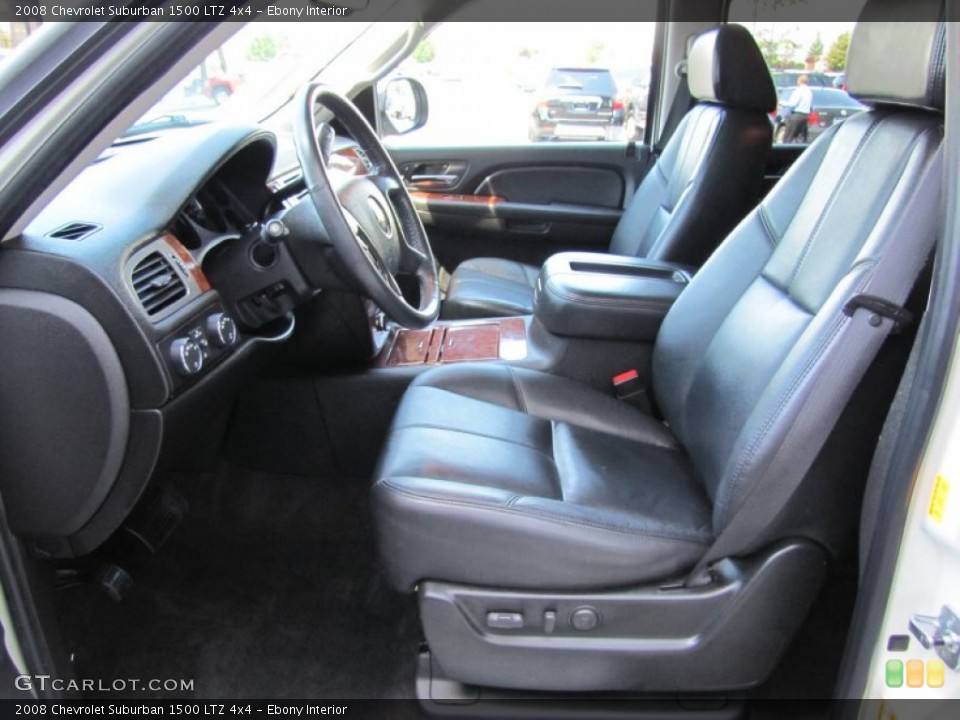 Ebony Interior Photo for the 2008 Chevrolet Suburban 1500 LTZ 4x4 #51585877