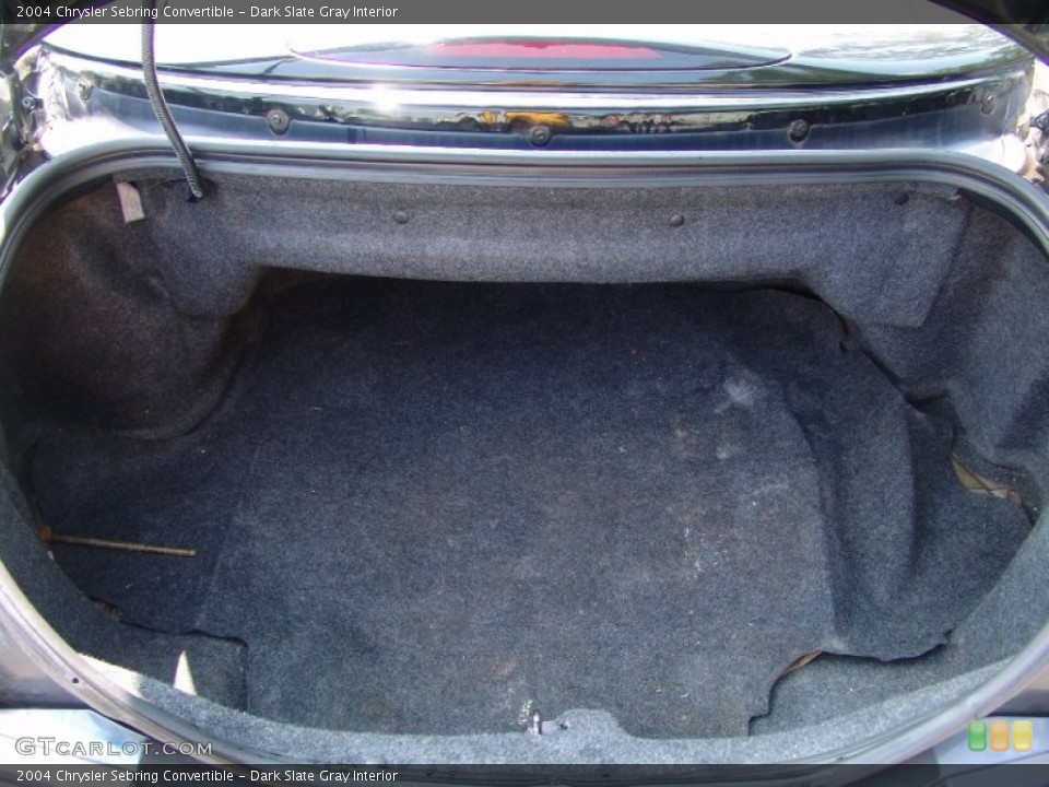 Dark Slate Gray Interior Trunk for the 2004 Chrysler Sebring Convertible #51585940