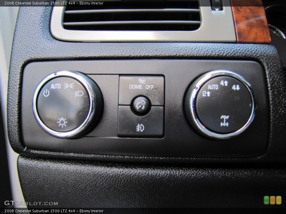 Ebony Interior Controls for the 2008 Chevrolet Suburban 1500 LTZ 4x4 #51586003