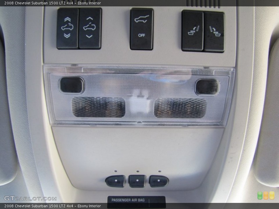 Ebony Interior Controls for the 2008 Chevrolet Suburban 1500 LTZ 4x4 #51586033