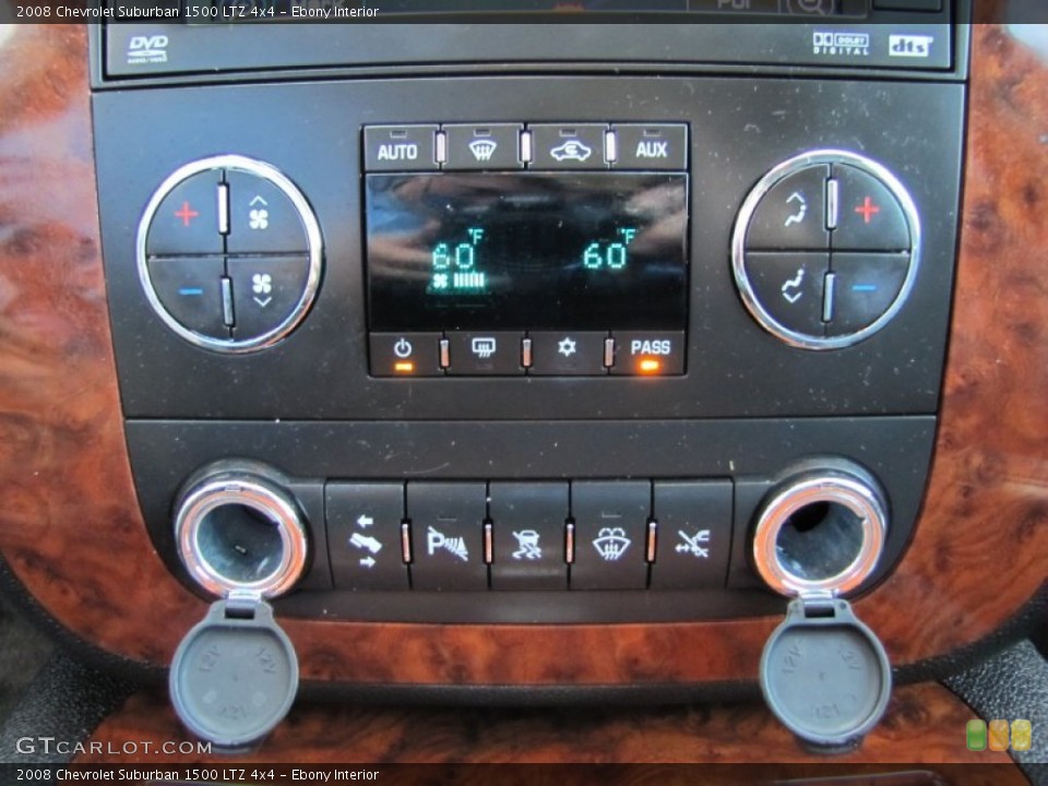 Ebony Interior Controls for the 2008 Chevrolet Suburban 1500 LTZ 4x4 #51586102