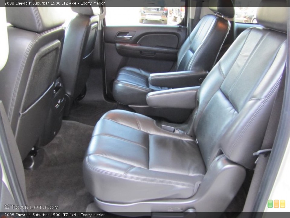 Ebony Interior Photo for the 2008 Chevrolet Suburban 1500 LTZ 4x4 #51586192