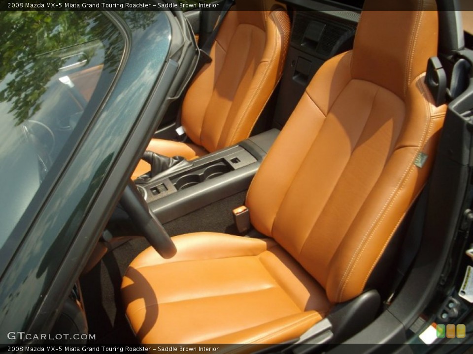 Saddle Brown Interior Photo for the 2008 Mazda MX-5 Miata Grand Touring Roadster #51587587