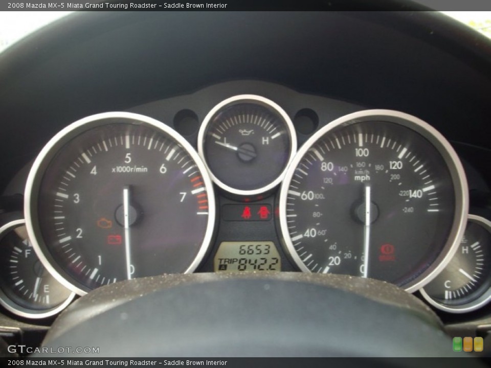 Saddle Brown Interior Gauges for the 2008 Mazda MX-5 Miata Grand Touring Roadster #51587617