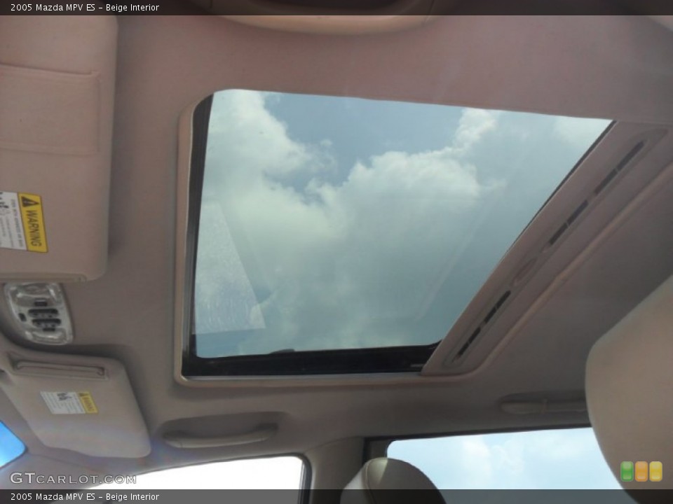 Beige Interior Sunroof for the 2005 Mazda MPV ES #51588244