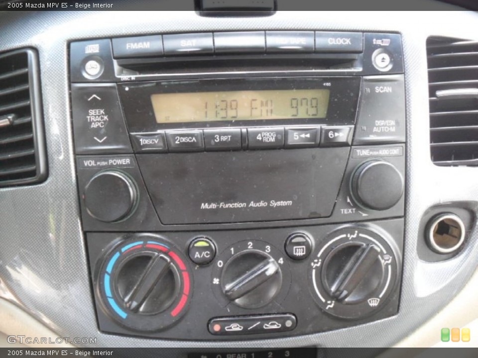 Beige Interior Controls for the 2005 Mazda MPV ES #51588259