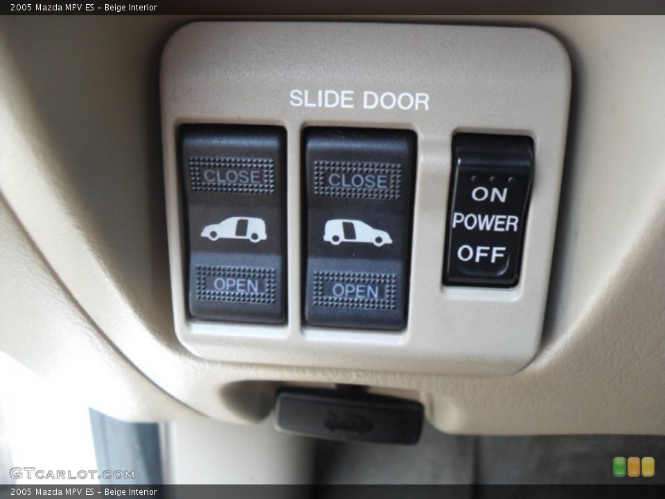 Beige Interior Controls for the 2005 Mazda MPV ES #51588304