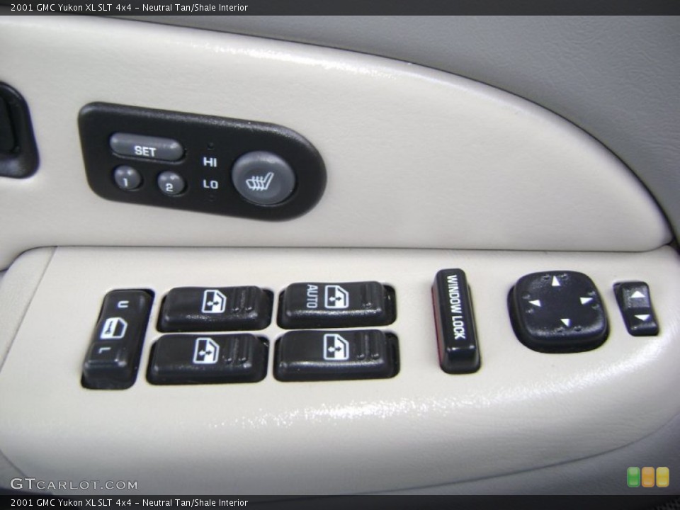 Neutral Tan/Shale Interior Controls for the 2001 GMC Yukon XL SLT 4x4 #51592702