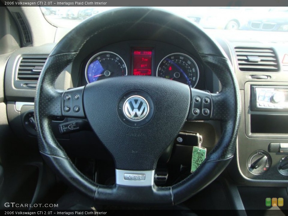Interlagos Plaid Cloth Interior Steering Wheel for the 2006 Volkswagen GTI 2.0T #51593761