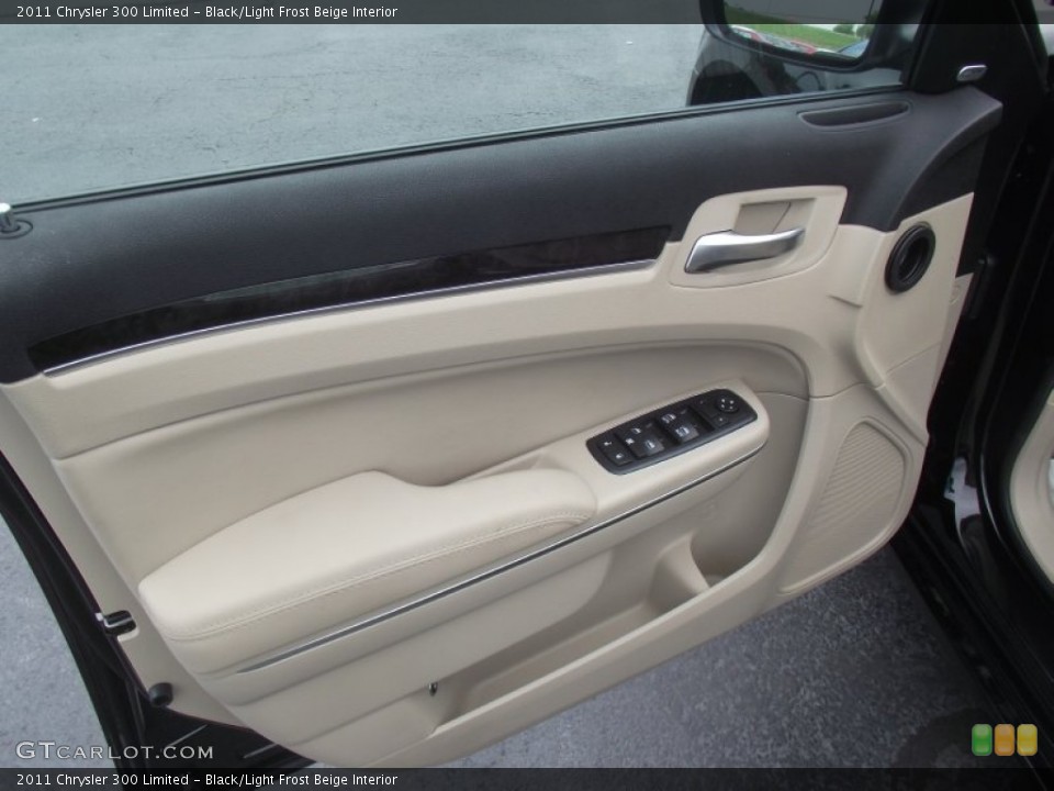 Black/Light Frost Beige Interior Door Panel for the 2011 Chrysler 300 Limited #51594736