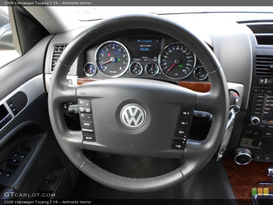 Anthracite Interior Steering Wheel for the 2008 Volkswagen Touareg 2 V8 #51596386