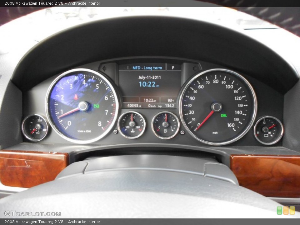 Anthracite Interior Gauges for the 2008 Volkswagen Touareg 2 V8 #51596476
