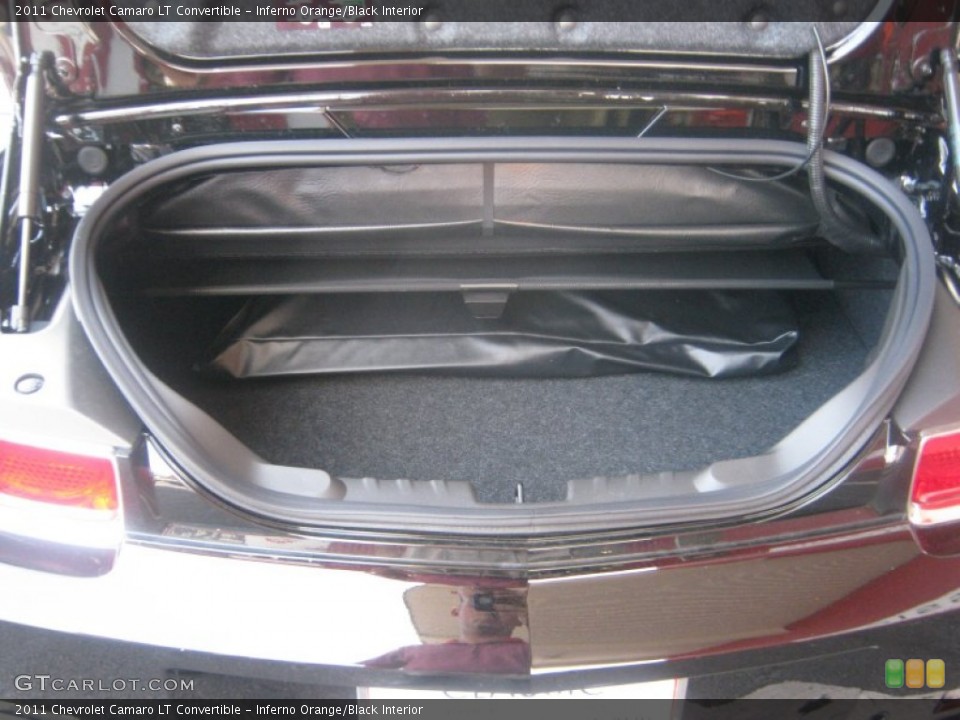 Inferno Orange/Black Interior Trunk for the 2011 Chevrolet Camaro LT Convertible #51597604
