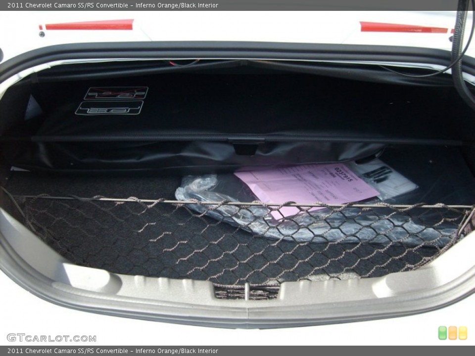 Inferno Orange/Black Interior Trunk for the 2011 Chevrolet Camaro SS/RS Convertible #51598957