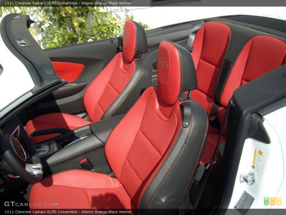 Inferno Orange/Black Interior Photo for the 2011 Chevrolet Camaro SS/RS Convertible #51599155