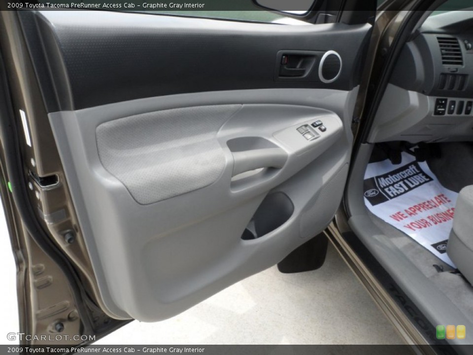 Graphite Gray Interior Door Panel for the 2009 Toyota Tacoma PreRunner Access Cab #51599605