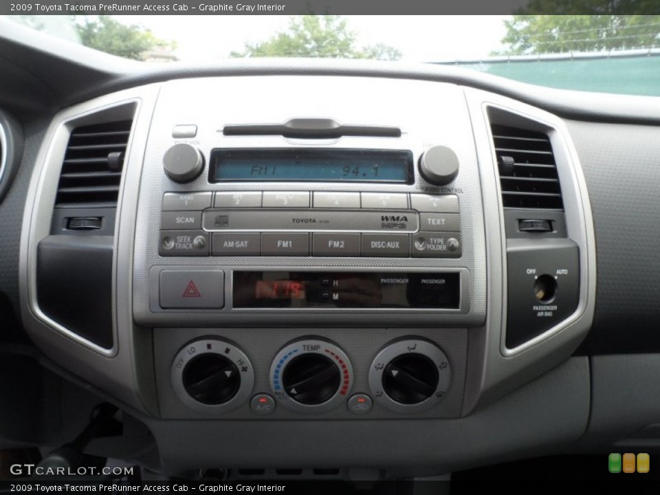 Graphite Gray Interior Controls for the 2009 Toyota Tacoma PreRunner Access Cab #51599677