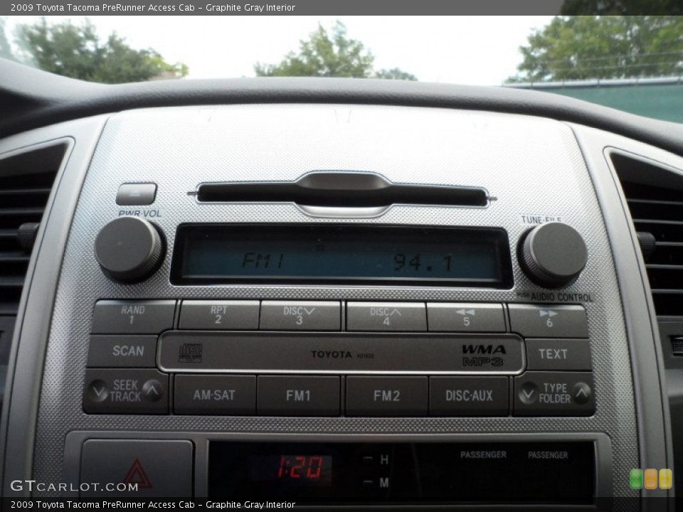 Graphite Gray Interior Controls for the 2009 Toyota Tacoma PreRunner Access Cab #51599692