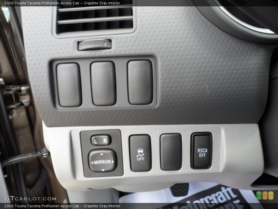 Graphite Gray Interior Controls for the 2009 Toyota Tacoma PreRunner Access Cab #51599776
