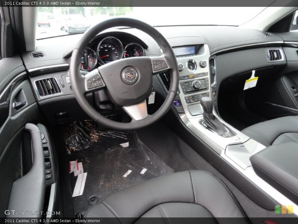 Ebony Interior Prime Interior for the 2011 Cadillac CTS 4 3.0 AWD Sedan #51600781