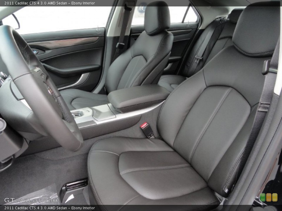 Ebony Interior Photo for the 2011 Cadillac CTS 4 3.0 AWD Sedan #51600796