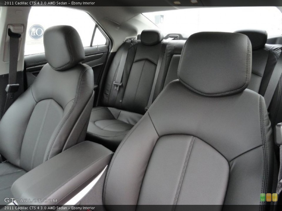Ebony Interior Photo for the 2011 Cadillac CTS 4 3.0 AWD Sedan #51600823