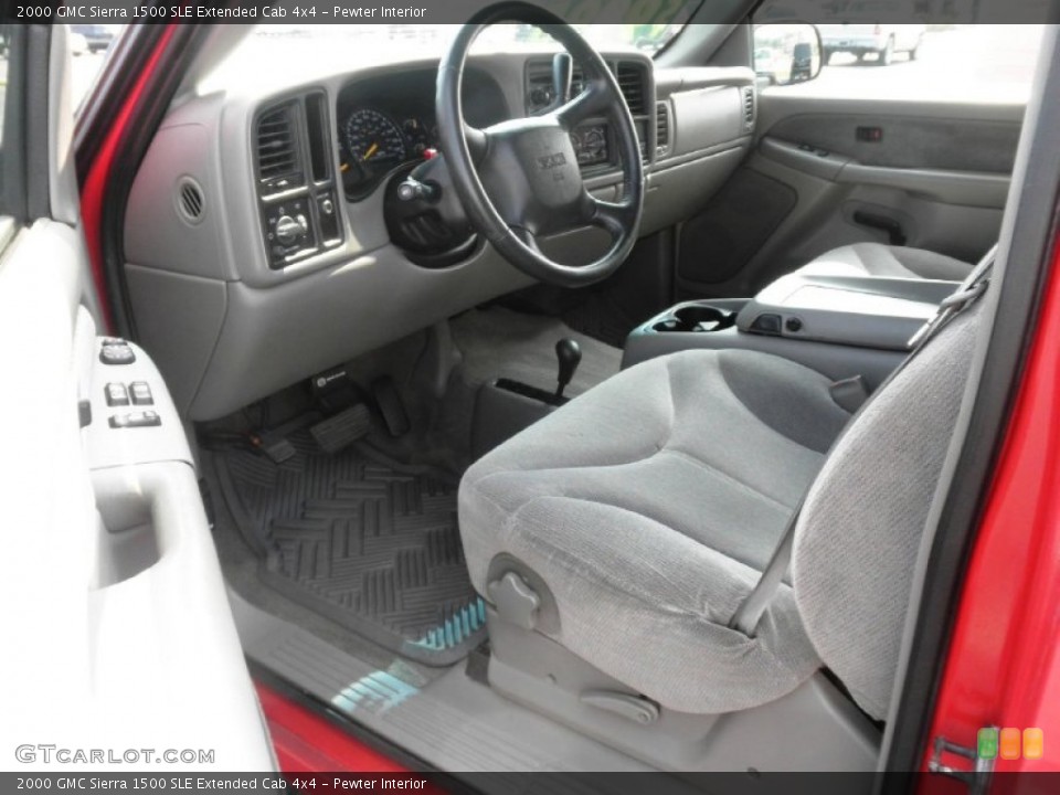 Pewter Interior Photo for the 2000 GMC Sierra 1500 SLE Extended Cab 4x4 #51600916