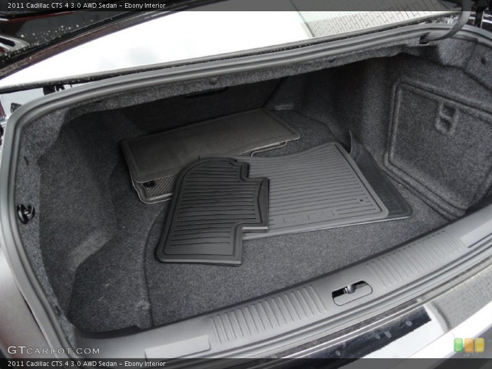 Ebony Interior Trunk for the 2011 Cadillac CTS 4 3.0 AWD Sedan #51601132