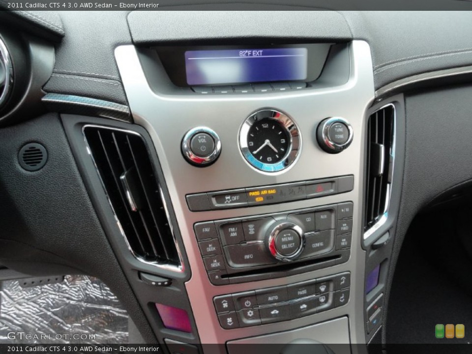Ebony Interior Controls for the 2011 Cadillac CTS 4 3.0 AWD Sedan #51601180