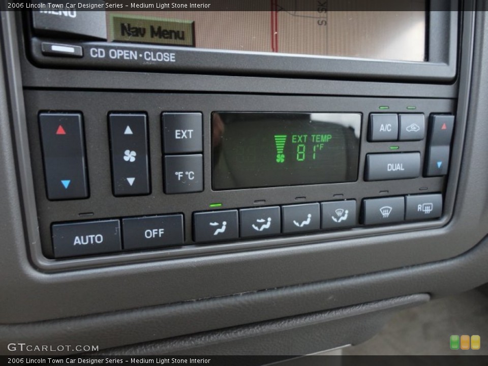 Medium Light Stone Interior Controls for the 2006 Lincoln Town Car Designer Series #51601495