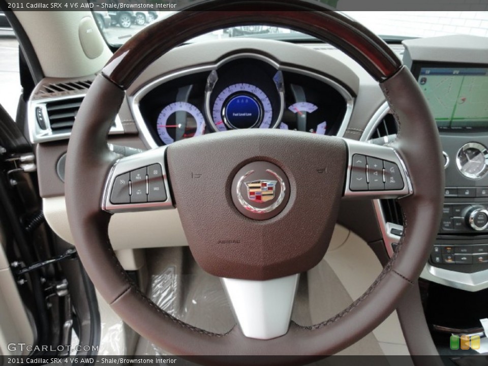 Shale/Brownstone Interior Steering Wheel for the 2011 Cadillac SRX 4 V6 AWD #51601810
