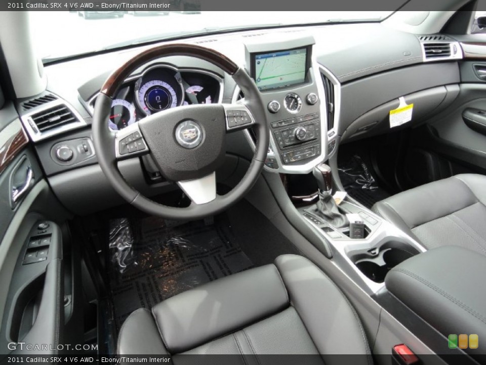 Ebony/Titanium 2011 Cadillac SRX Interiors