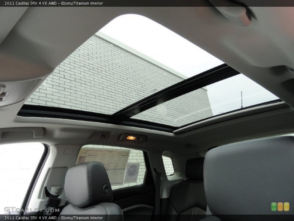 Ebony/Titanium Interior Sunroof for the 2011 Cadillac SRX 4 V6 AWD #51602065