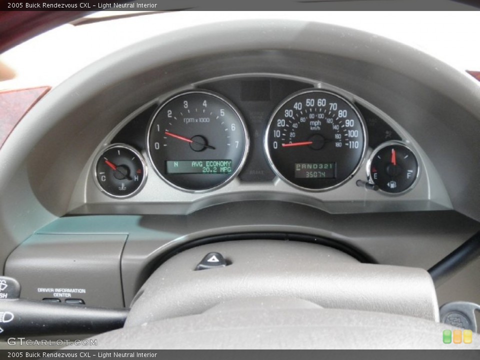 Light Neutral Interior Gauges for the 2005 Buick Rendezvous CXL #51603115