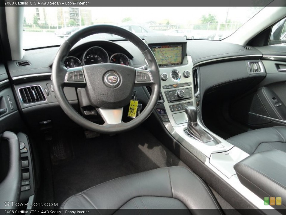 Ebony Interior Prime Interior for the 2008 Cadillac CTS 4 AWD Sedan #51603357