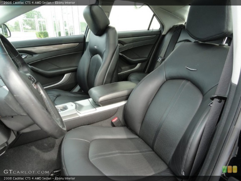 Ebony Interior Photo for the 2008 Cadillac CTS 4 AWD Sedan #51603370