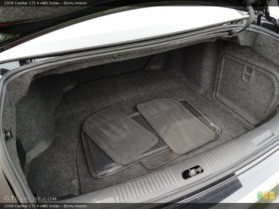 Ebony Interior Trunk for the 2008 Cadillac CTS 4 AWD Sedan #51603412