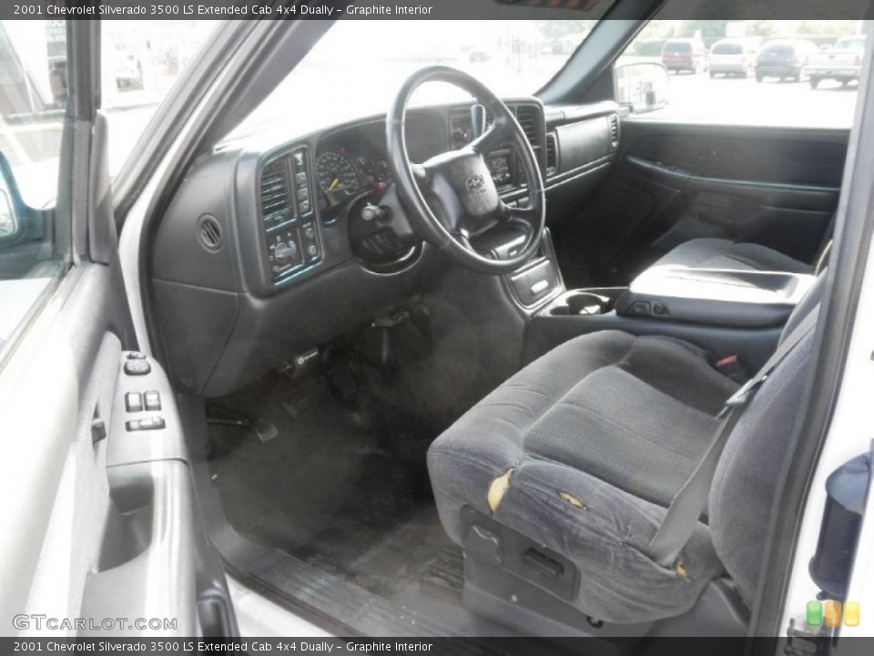 Graphite Interior Photo for the 2001 Chevrolet Silverado 3500 LS Extended Cab 4x4 Dually #51603433