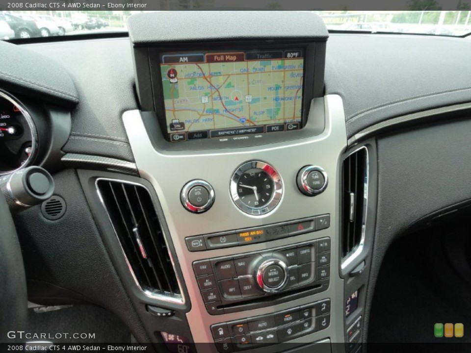 Ebony Interior Navigation for the 2008 Cadillac CTS 4 AWD Sedan #51603490