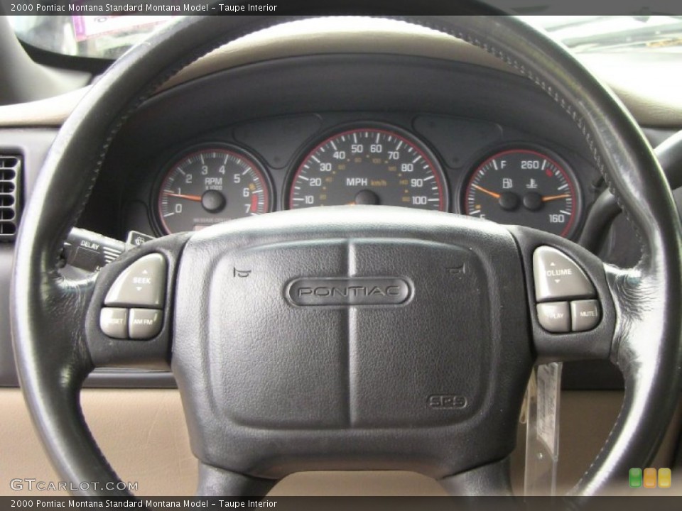 Taupe Interior Steering Wheel for the 2000 Pontiac Montana  #51605284