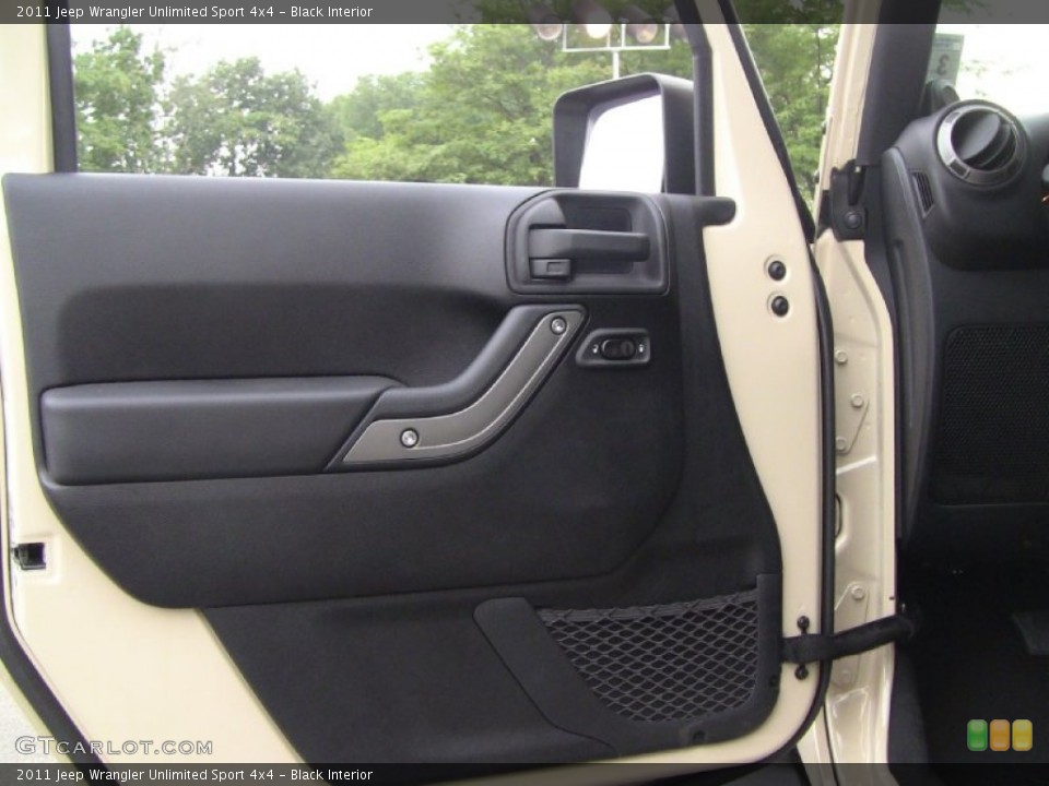 Black Interior Door Panel for the 2011 Jeep Wrangler Unlimited Sport 4x4 #51606379