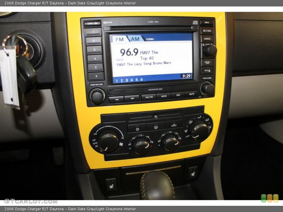 Dark Slate Gray/Light Graystone Interior Controls for the 2006 Dodge Charger R/T Daytona #51606515