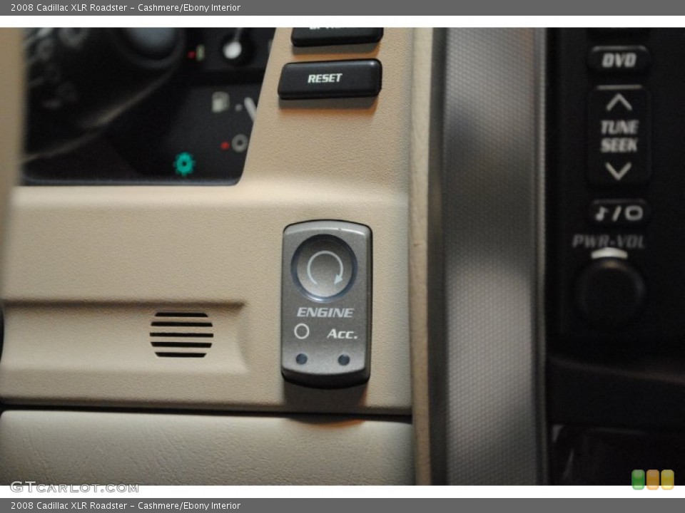 Cashmere/Ebony Interior Controls for the 2008 Cadillac XLR Roadster #51607831