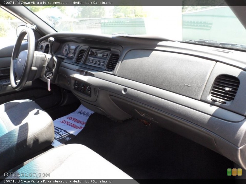 Medium Light Stone Interior Dashboard for the 2007 Ford Crown Victoria Police Interceptor #51609610