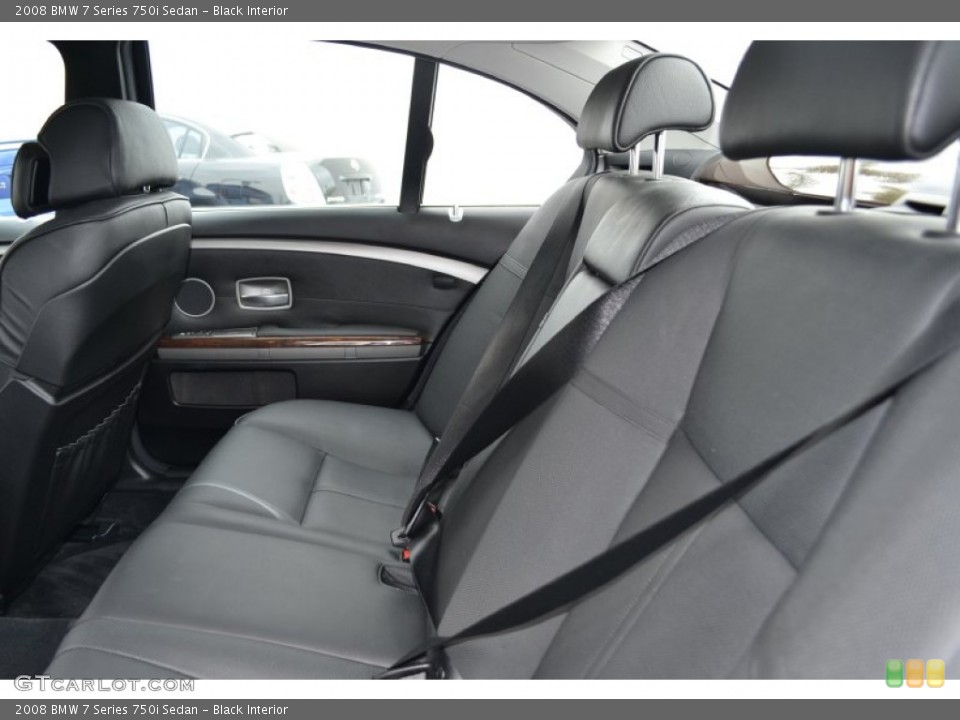 Black Interior Photo for the 2008 BMW 7 Series 750i Sedan #51610414