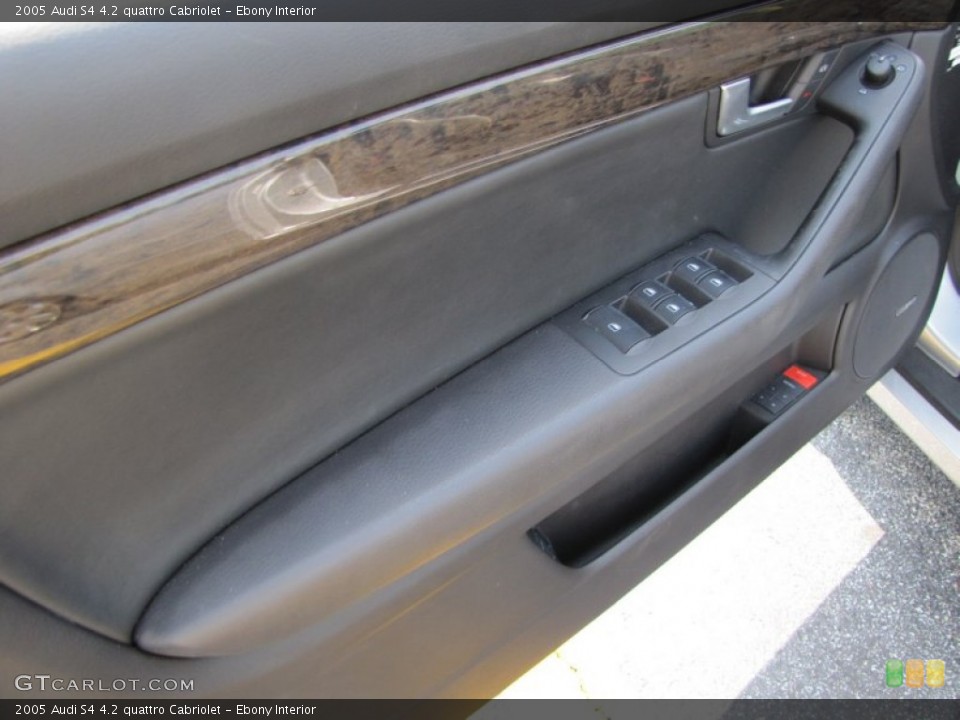 Ebony Interior Door Panel for the 2005 Audi S4 4.2 quattro Cabriolet #51612688