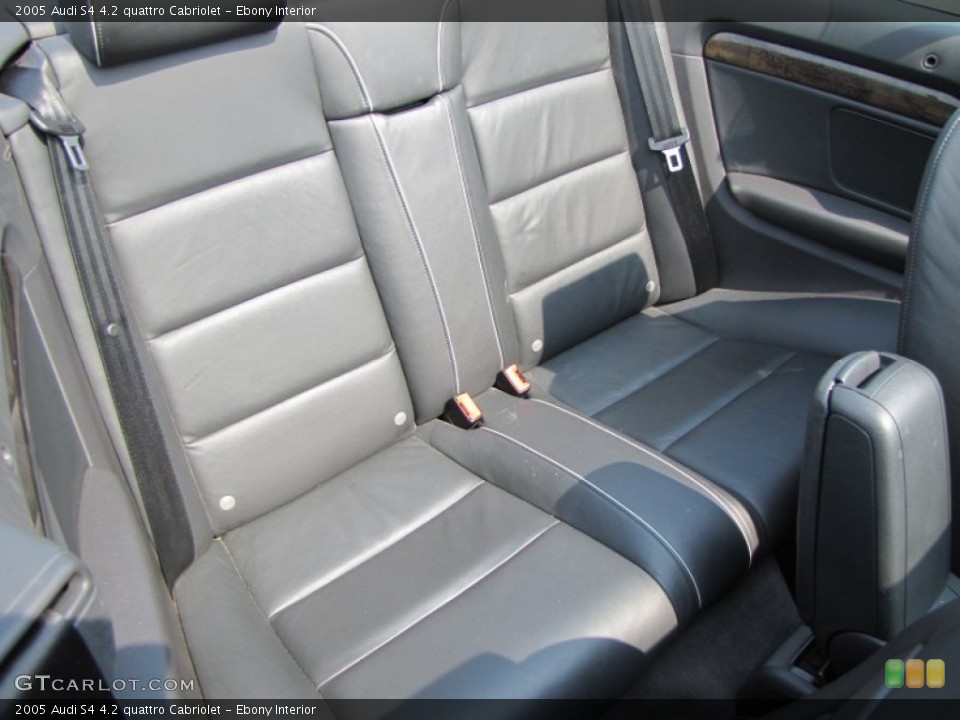 Ebony Interior Photo for the 2005 Audi S4 4.2 quattro Cabriolet #51612703