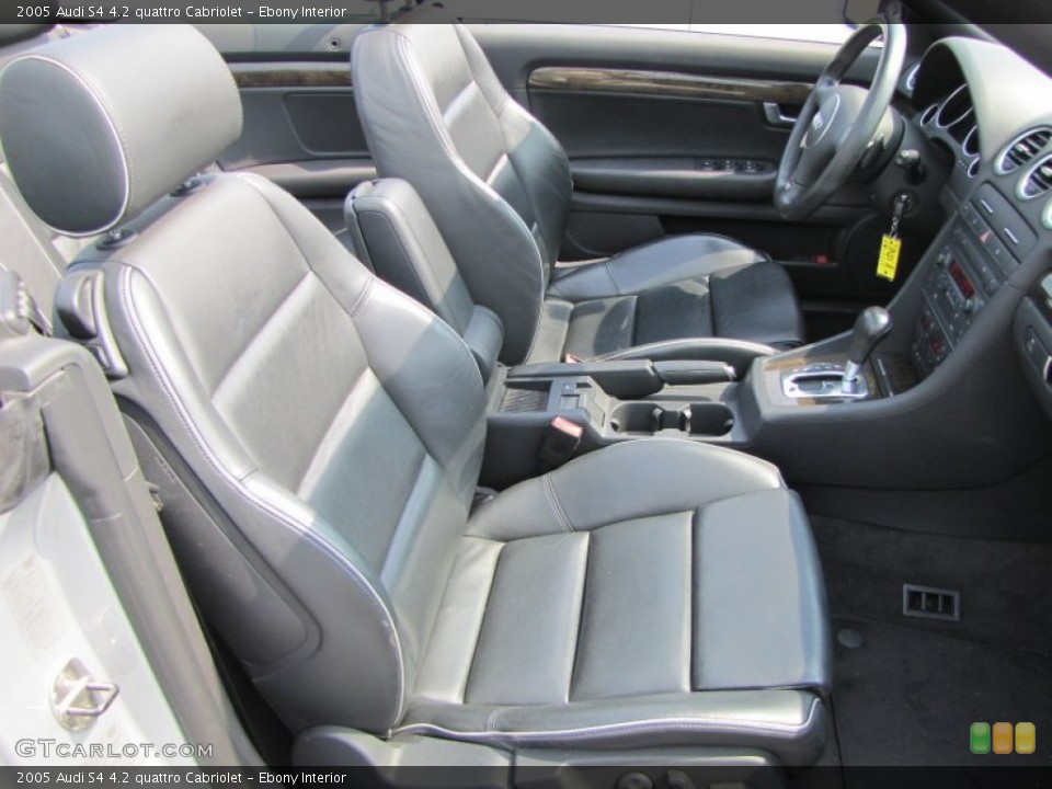 Ebony Interior Photo for the 2005 Audi S4 4.2 quattro Cabriolet #51612706