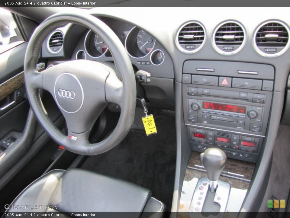 Ebony Interior Dashboard for the 2005 Audi S4 4.2 quattro Cabriolet #51612712